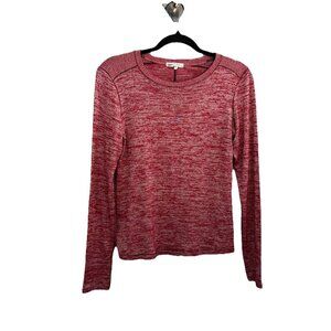 Rag And Bone Heathered Red Fitted Sweater Top Red Women Small